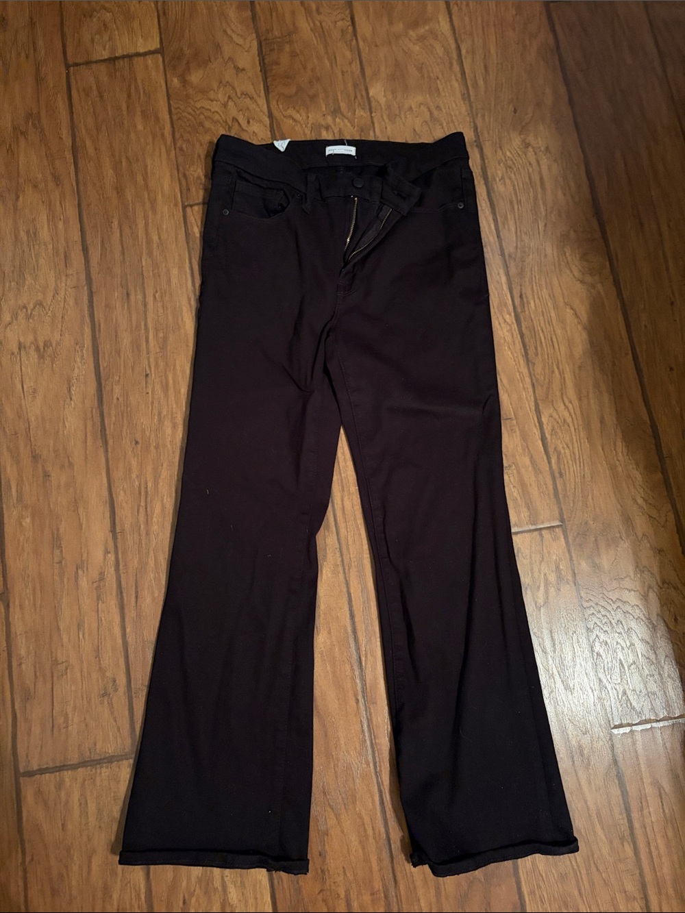 Good American Black Wide-Leg Jeans